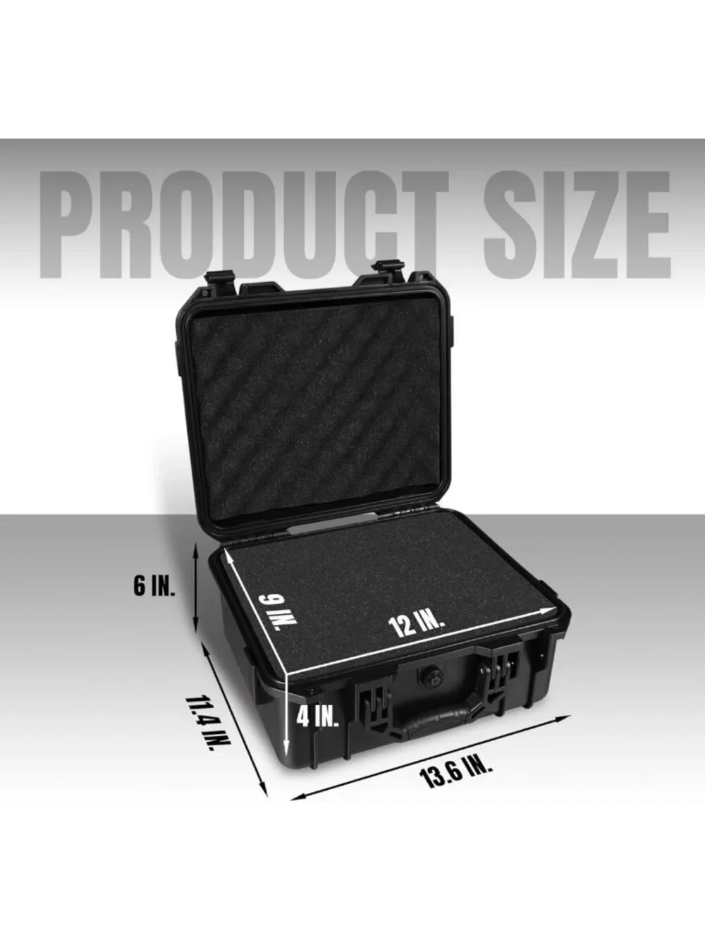 Portable Waterproof Hard Case for Cameras & Drones - Customizable Foam